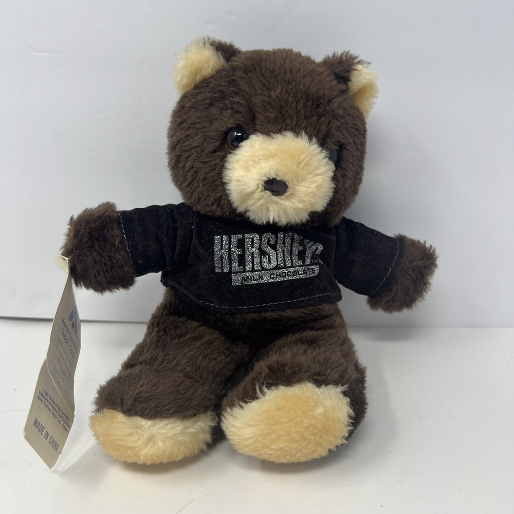 Acme Hersheys Teddy Bear Plush Vintage 1989 Stuffed Animal Brown 9" with tags